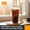 Greentek; 32 Oz Clear Plastic Cups with Lids and Straws Disposable To Go Cold Drink Cups for Iced Coffee Smoothies Lemonade 25 Sets; Category:Cups; Image:3